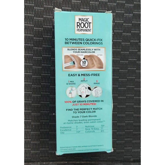 LOreal Paris Magic Root Permanent 7 Dark Blonde Hair Color Gray Coverage 1 Apply - Picture 6 of 11